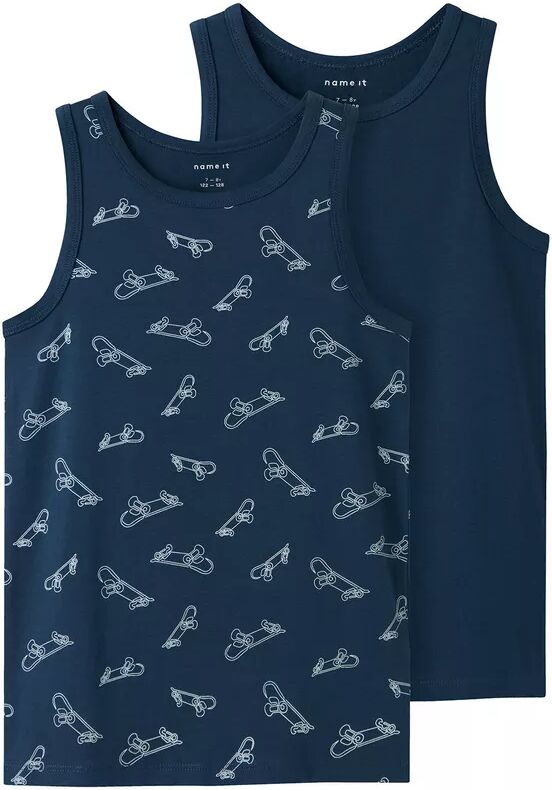 Name It - Bh, 2er Pack Tanktop, 134-140, Marine