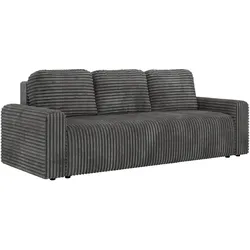 3-SITZER-SOFA NESSARO - Grau Cord