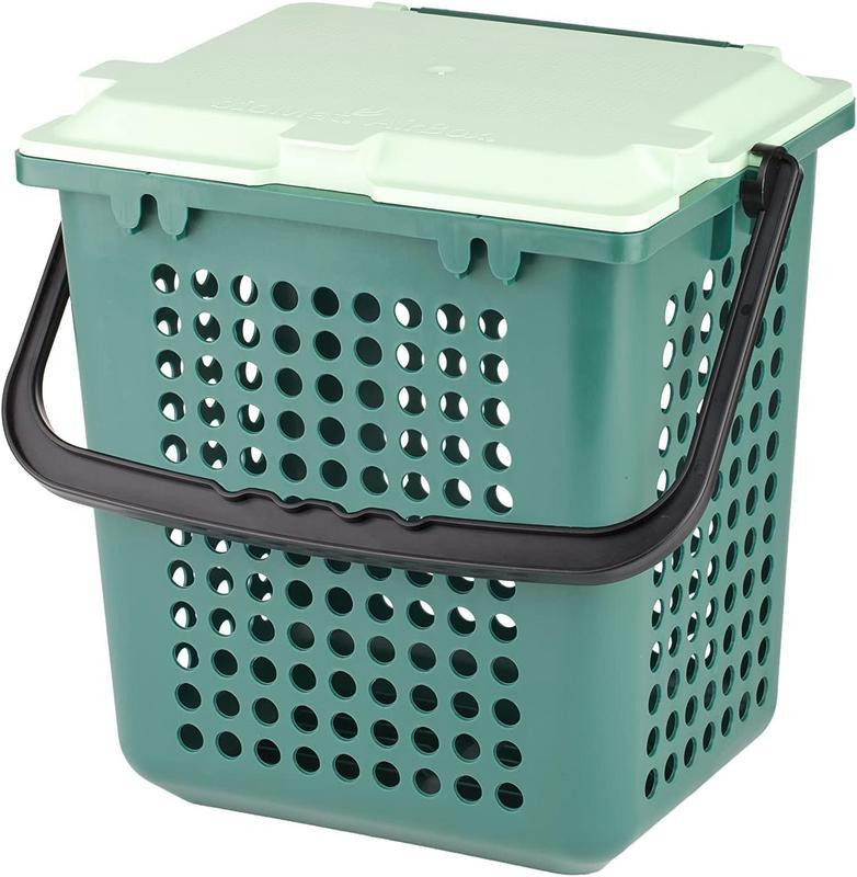 Grace is Green Biomat Airbox Afvalemmer met gaten B: 26 cm, D: 19,8 cm, H: 25,6 cm
