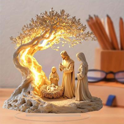 Inspire Essentials Tree Of Life Family Acrylic Decor Personalized Desktop Ornament For Home And Gifts b