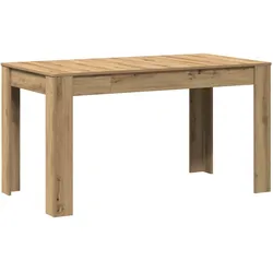 vidaXL Esstisch Artisan-Eiche 140x74,5x76 cm Holzwerkstoff