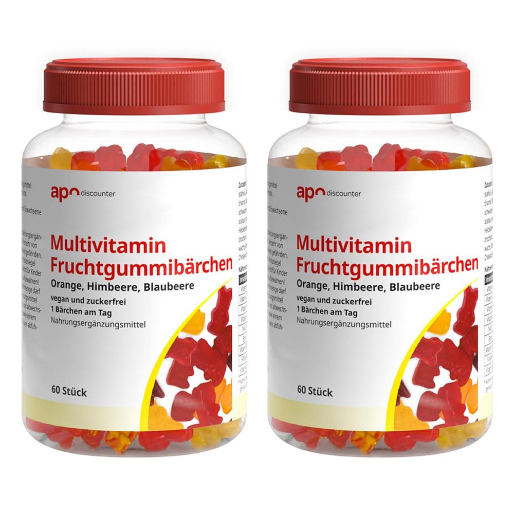 apo.com Group GmbH Multivitamin Fruchtgummibärchen zuckerfrei von apodiscounter 08101844