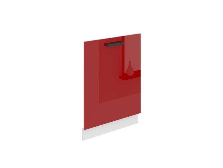 Belini panneau frontal pour lave-vaisselle PZ. Façade pour lave-vaisselle largeur 60 cm. Façade pour lave-vaisselle avec poignée\, rouge brillant