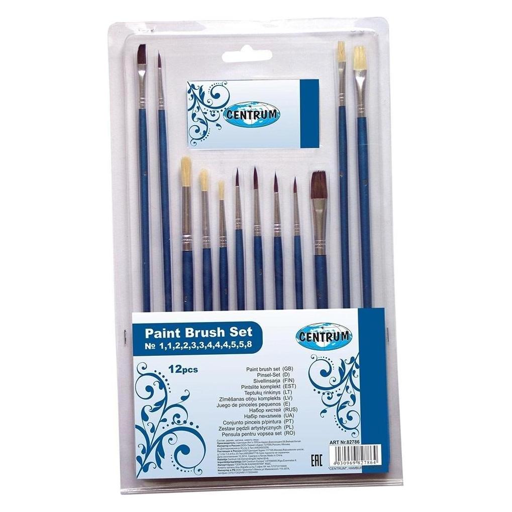 Panta Plast Set mit 12 Holzbürsten. (82786)