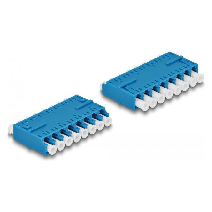 Delock LWL Kupplung HD LC Octuplex Buchse zu LC Octuplex Buchse blau (87930)
