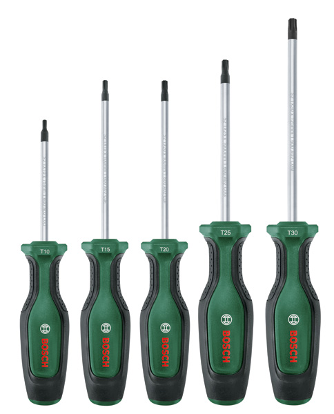Bosch Handwerkzeuge Torx-Schraubendreher-Set 5-teilig 1 600 A02 BX6