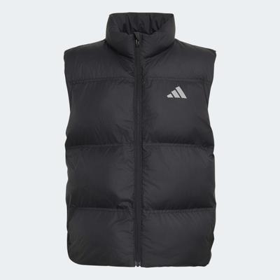 Funktionsweste ADIDAS SPORTSWEAR "KUNSTDAUNEN", Jungen, Gr. 152, schwarz (schwarz, reflective silber), Obermaterial: 100% Polyester, Westen Funktionsweste