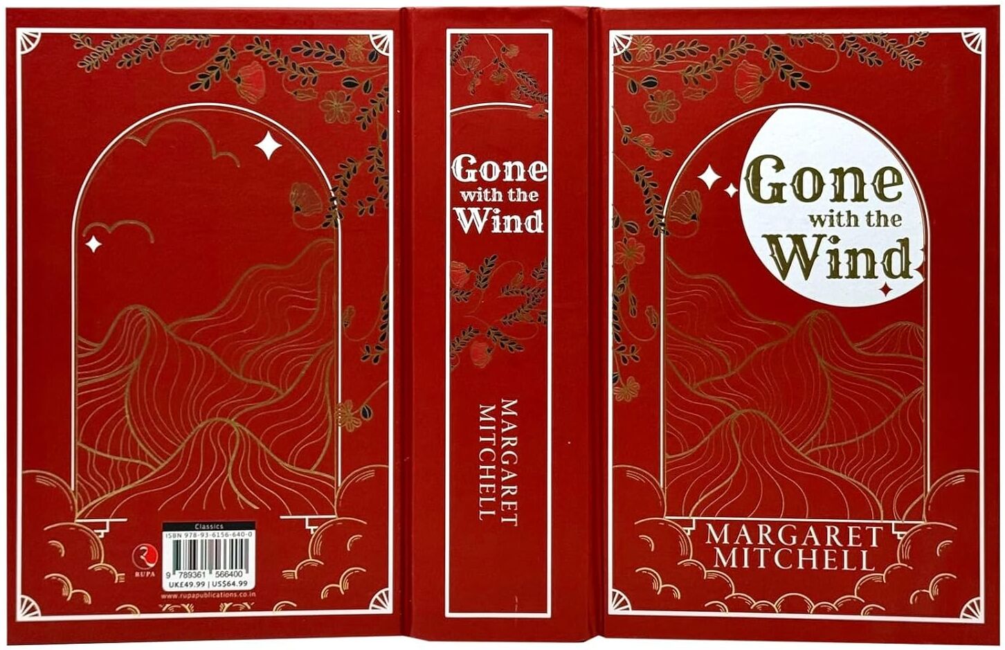 Rupa Publications Gone with the Wind Deluxe Limited Edition by Margaret Mitchell - Hardback - Pulitzer Prize-Winning Civil War Historical Romance Classic - Collectible
