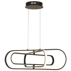 Hängeleuchte Designleuchte Esszimmerlampe LED Alu schwarz CCT weiß verstellbar