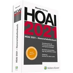 HOAI 2021 Honorartabellenbuch, Fachbücher von Ulrich Locher, Werner Seifert