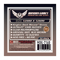 Mayday Games Premium Kingdom Death Monster Sleeves (50 Stück) 52x52mm - 7160 - Kartenhüllen 303068