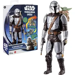 Hasbro - Star Wars The Mandalorian & Grogu Kopfgeldjäger-Blaster Action-Figur 28 cm mit Sound