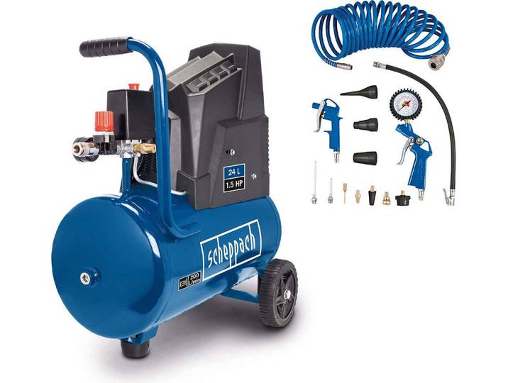 Compresseur d'air Scheppach HC30o 1100 W 8 bar 24 L