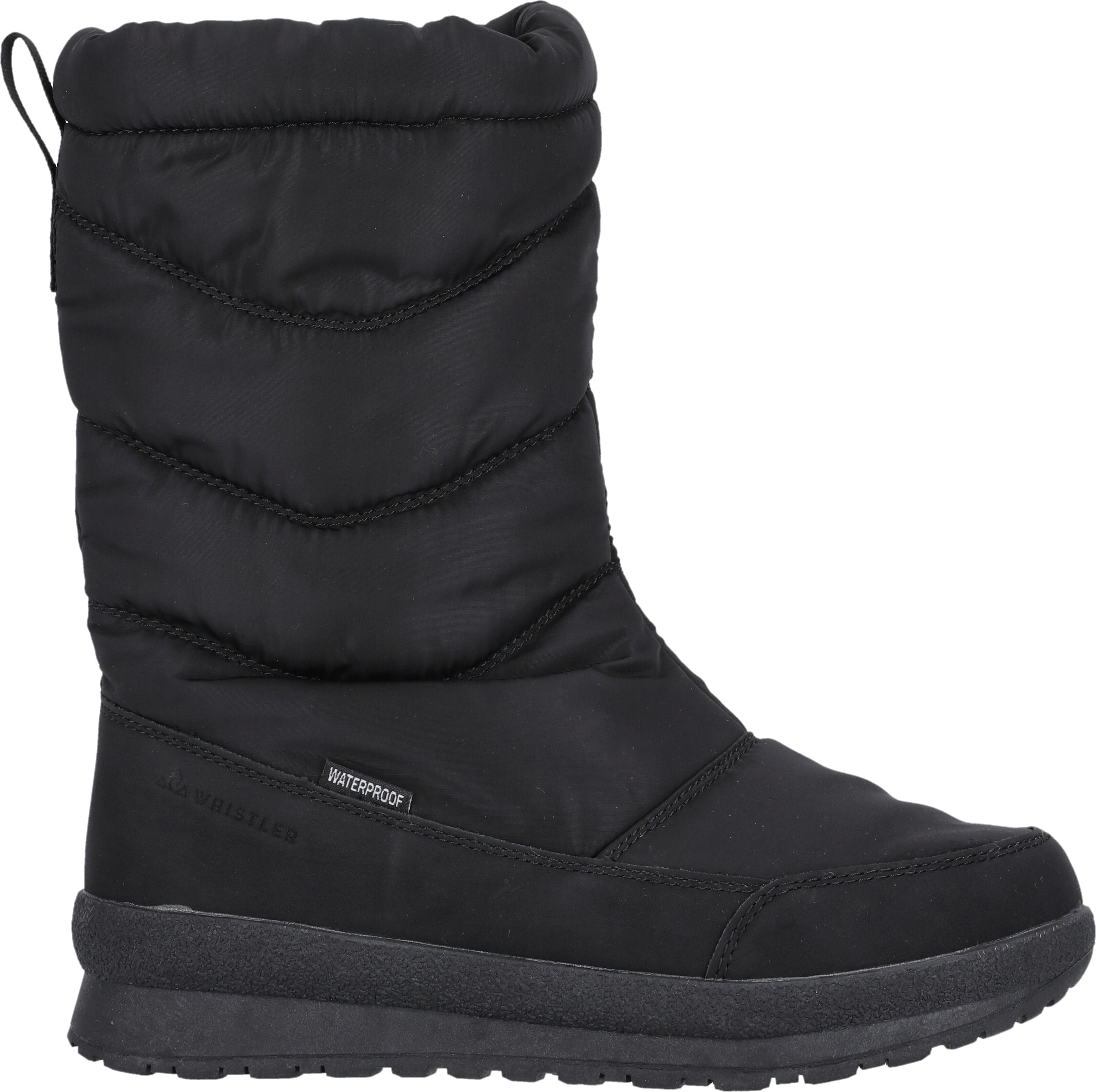 Winterboots WHISTLER "VASOR W BOOT WP", Damen, Gr. 40, schwarz (schwarz solid), Synthetik, Schuhe Winterboots, Winterstiefel,Schnürstiefel, Winterschuhe, wasserdicht, gefüttert schwarz solid 40