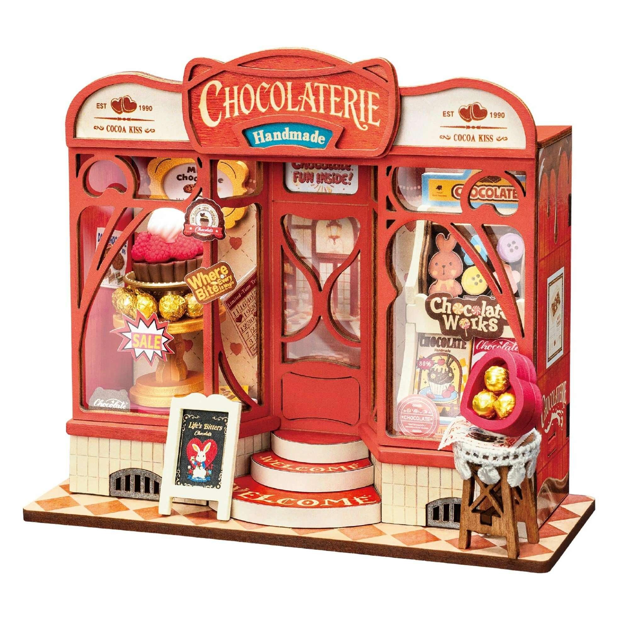 Robotime Bausatz Sweet Chocolate Shop 1:32 Holz (DS046)