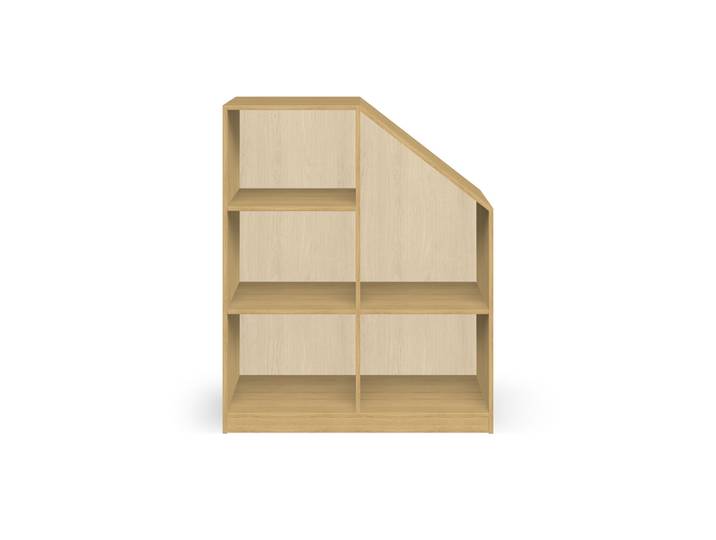 Schlichter Dachschrägenschrank Premium Dekore Eiche