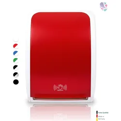 Handtuchspender SENSOR, berührungslos, Batterie & Netzbetrieb, Blattlängenregulator & weitere Innovationen, Blanc Cosmos