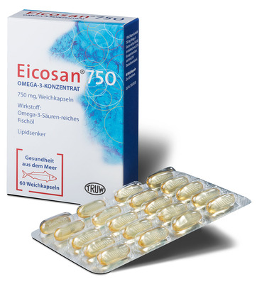 Med Pharma Service GmbH EICOSAN 750 Omega-3 Konzentrat Weichkapseln 60 St 01211377