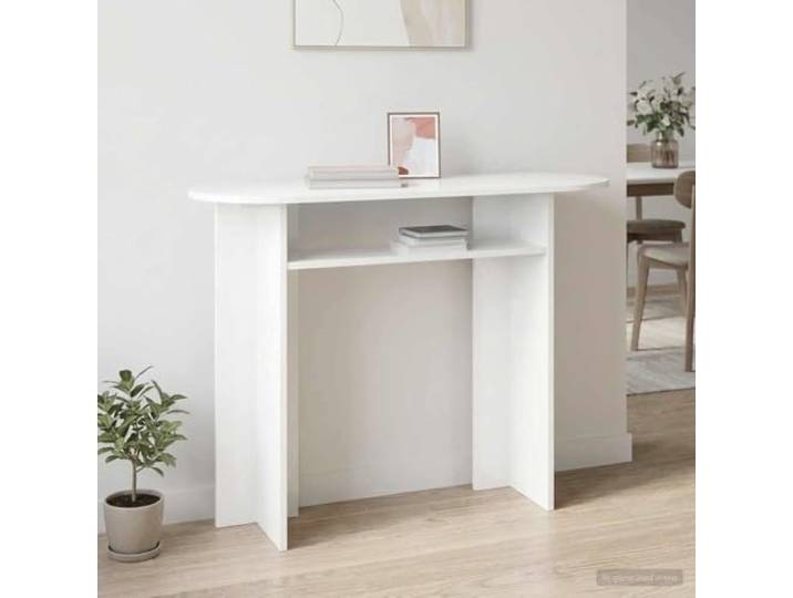 smnyxs Konsolentisch, weiß, 100 x 39,5 x 75 cm, modernes Holz Schlichtes Design, einfache Pflege, vielseitige Verwendung, vereinfachte Montage, edle Verarbeitung