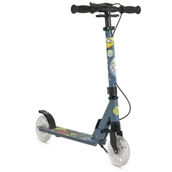 Byox Kinderroller Snazzy faltbar Hinterradbremse Seitenständer LED-Räder 100 kg grau