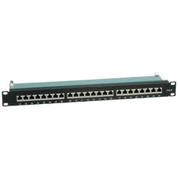 VALUE Cat.6 (Class E) 19-Zoll-Patchpanel, 24 P, geschirmt, schwarz 26.99.0353