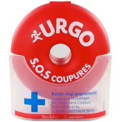 Urgo, Pflaster, S.O.S Stop Bleeding Strip 3m x 2.5cm (25x)