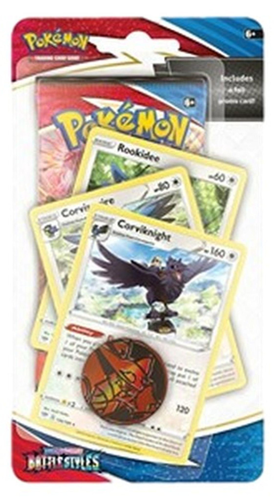Pokemon Battle Styles Corviknight Premium Checklane Blister van The Pokemon Company