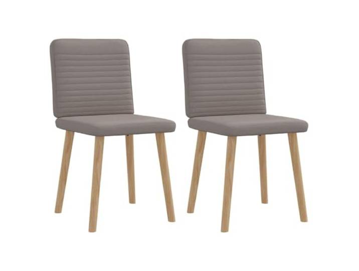 NLQMSU 2 Esszimmerstühle, Taupe, Polyestergewebe, mit Rahmen Dicker Schaumstoff, täglicher Komfort, neutrale Farbe, vielseitig einsetzbar, stabiles Fußkreuz
