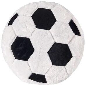 Inspire Essentials Football Plush Pillow Soft Soccer Ball Throw Cushion black 45x45cm
