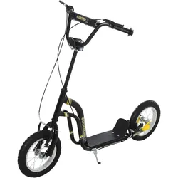 KINDERROLLER ab 5 Jahre Scooter Kinderscooter Tretroller Cityroller Schwarz