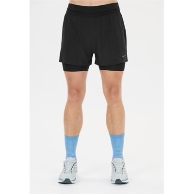 Shorts ENDURANCE "Less", Herren, Gr. XL, US-Größen, schwarz, 95% Polyester, 5% Elasthan, unifarben, kurz, Hosen Shorts, 4-Wege Stretch