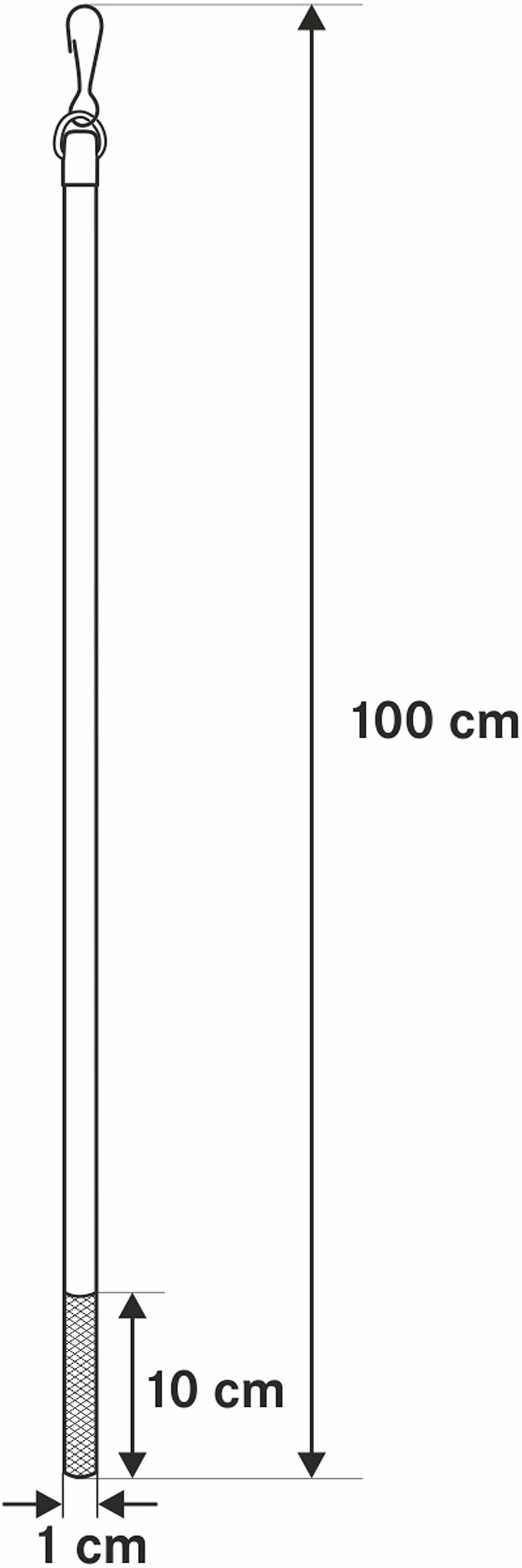 Schleuderstab GERSTER "Lamina", weiss (weiß), L:100cm Ø:1cm, Schleuderstäbe, Schleuderstab weiß 100cm