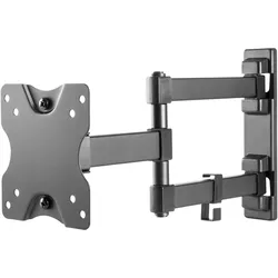 Deltaco Wandhalterung für TV/Monitore (Wand, 20 kg, 13" - 27"), TV Wandhalterung, Schwarz