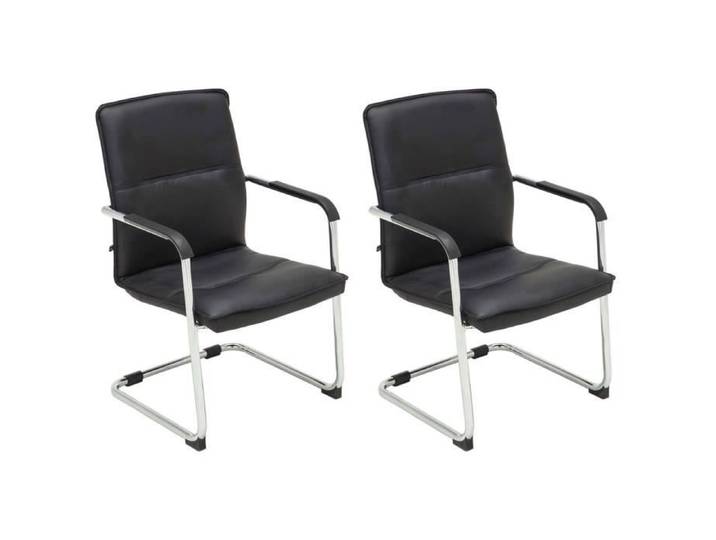 -CLP-Lot de 2 chaises cantilever Seattle en similicuir-Array