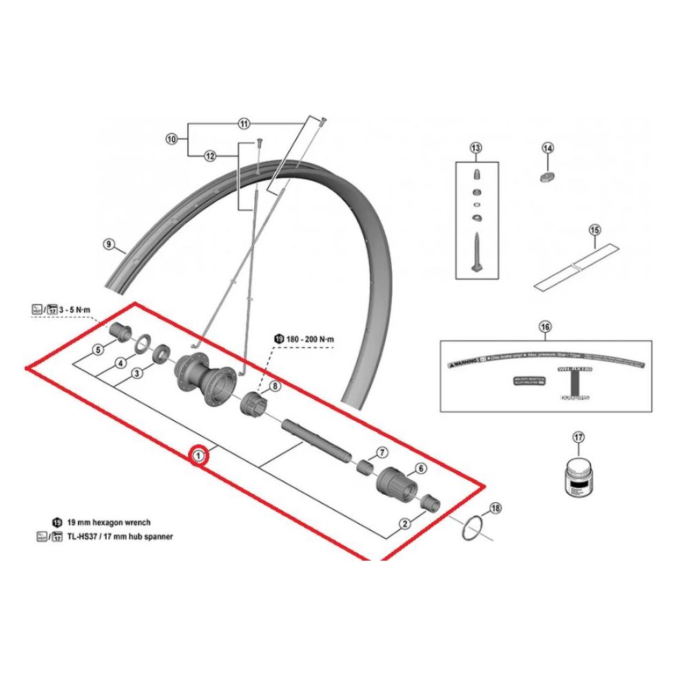 Shimano FH-TC500-HL (Y3KJ98010)