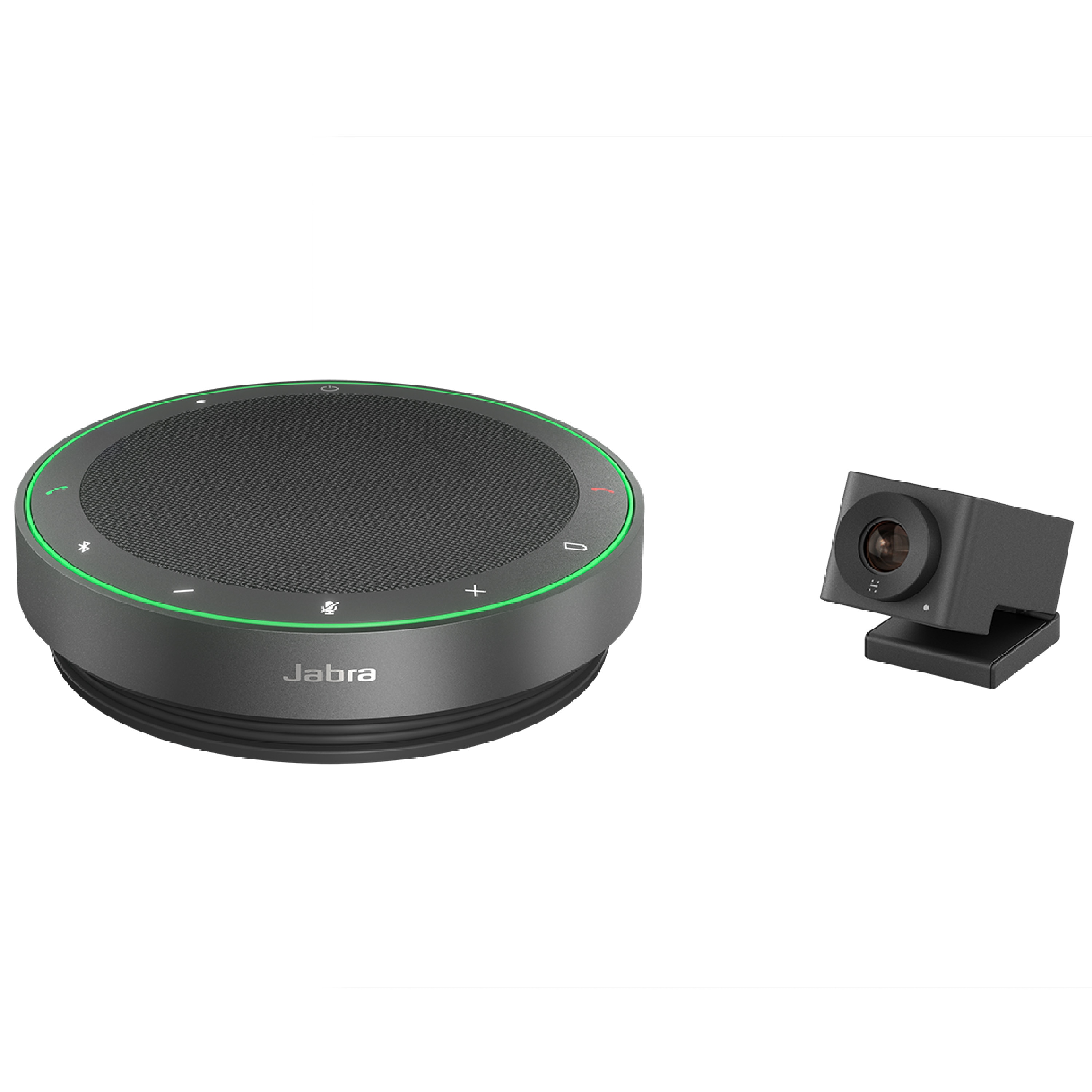 Jabra BYOD-Video-Raumlösung – Jabra Speak2 75 und Huddly IQ PTZ-Kamera, für kleine Räume, Huddle-Räume, Plug-and-Play, Raum-Kit 9000-100