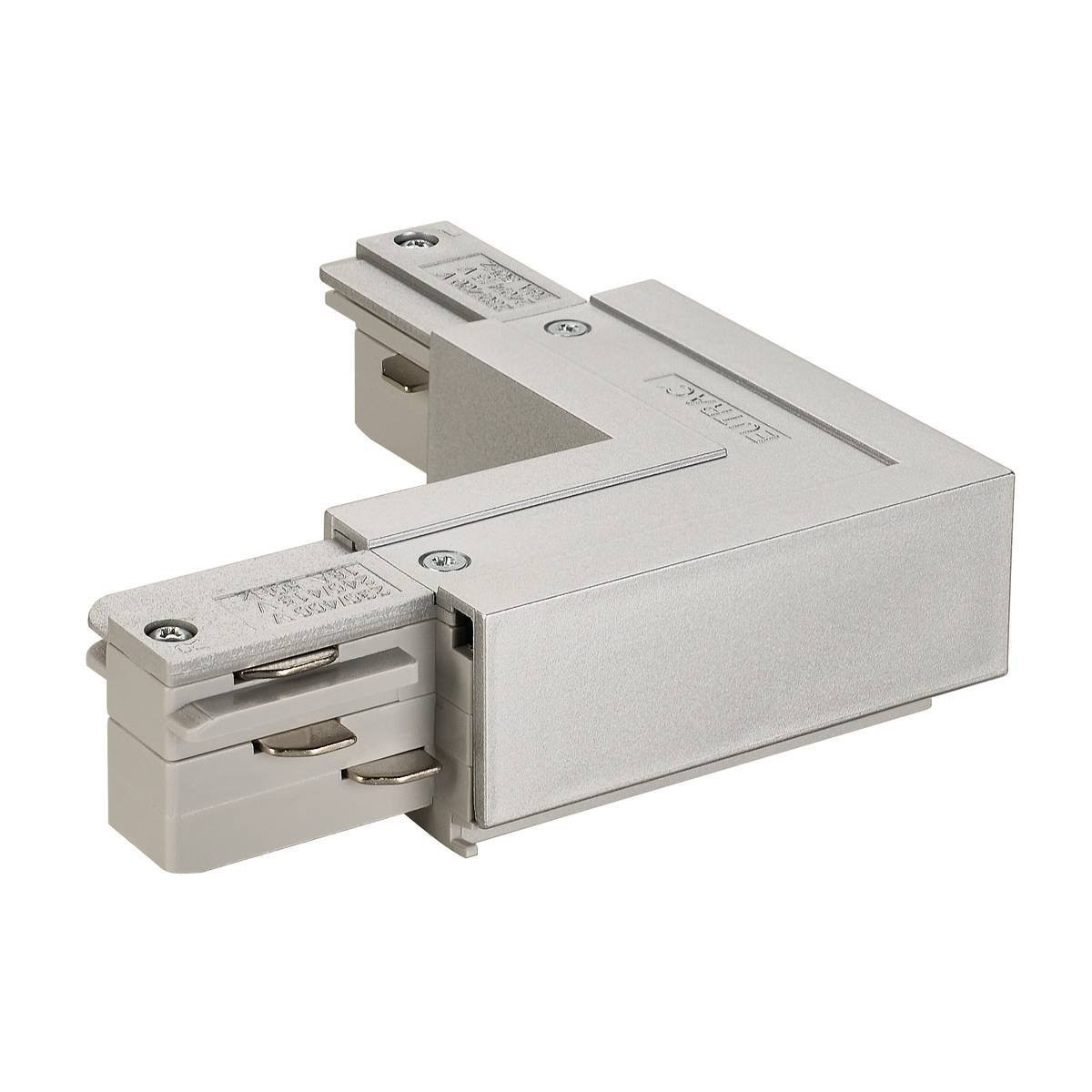SLV 3-fase L-Connector met aarde voor buiten, grijs