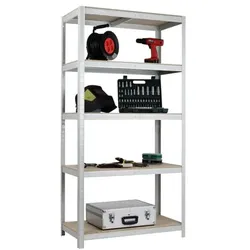 SZ Metall Schwerlastregal »Multitasker« 45 x 180 cm grau, 90x180x45 cm