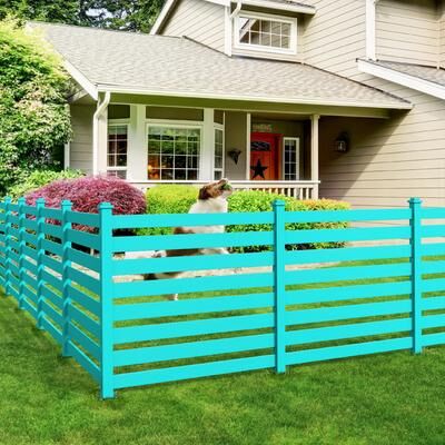 LUE BONA 2,4-Panel Courtyard Privacy Fence No Pit Digging Type, More Convenient For Outdoor Installation - 39.3 in. W x 35.6 in. H