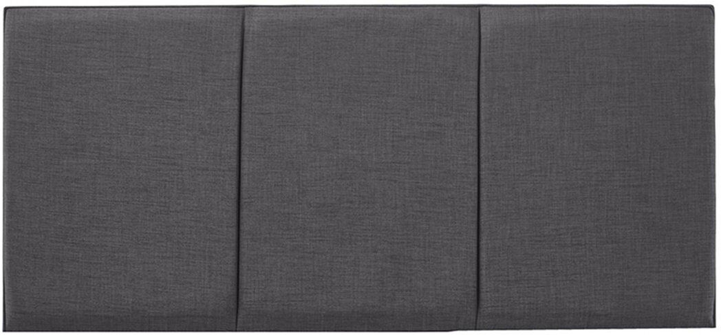 17 Stories Ergys Upholstered Chenille Headboard Twill/Charcoal Double (4'6)