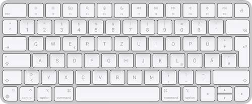 Apple Magic Keyboard Bluetooth Tastatur Deutsch, QWERTZ, Mac Weiß Wiederaufladbar