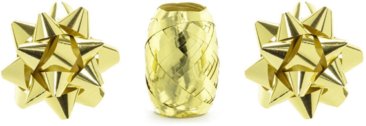 Set Lint en Rozetten Metallic Goud