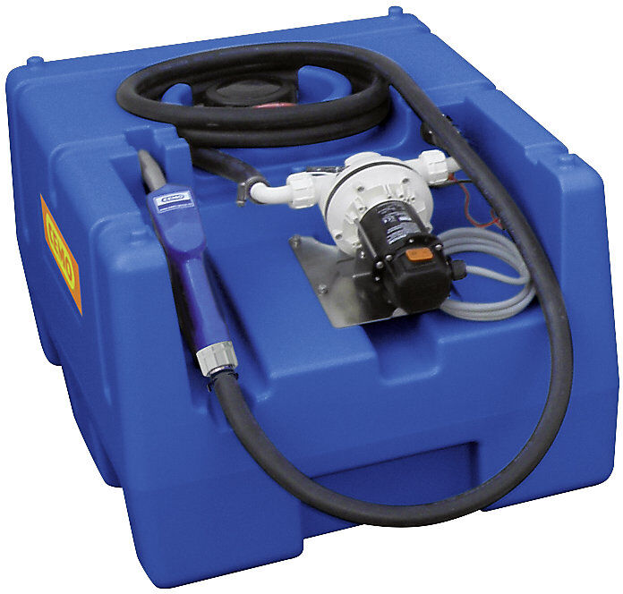 Tankanlage für AUS 32 (AdBlue®), Volumen 125 l, mit Automatik-Zapfventil, Elektropumpe 12 V, Breite 600 mm CEMO