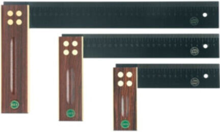 ECE Équerre longueur de jambe 150 mm échelle mm gravée bois de palissandre (409)
