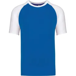 Kariban Unisex Baseball T-Shirt K330 aqua blue/white XXL