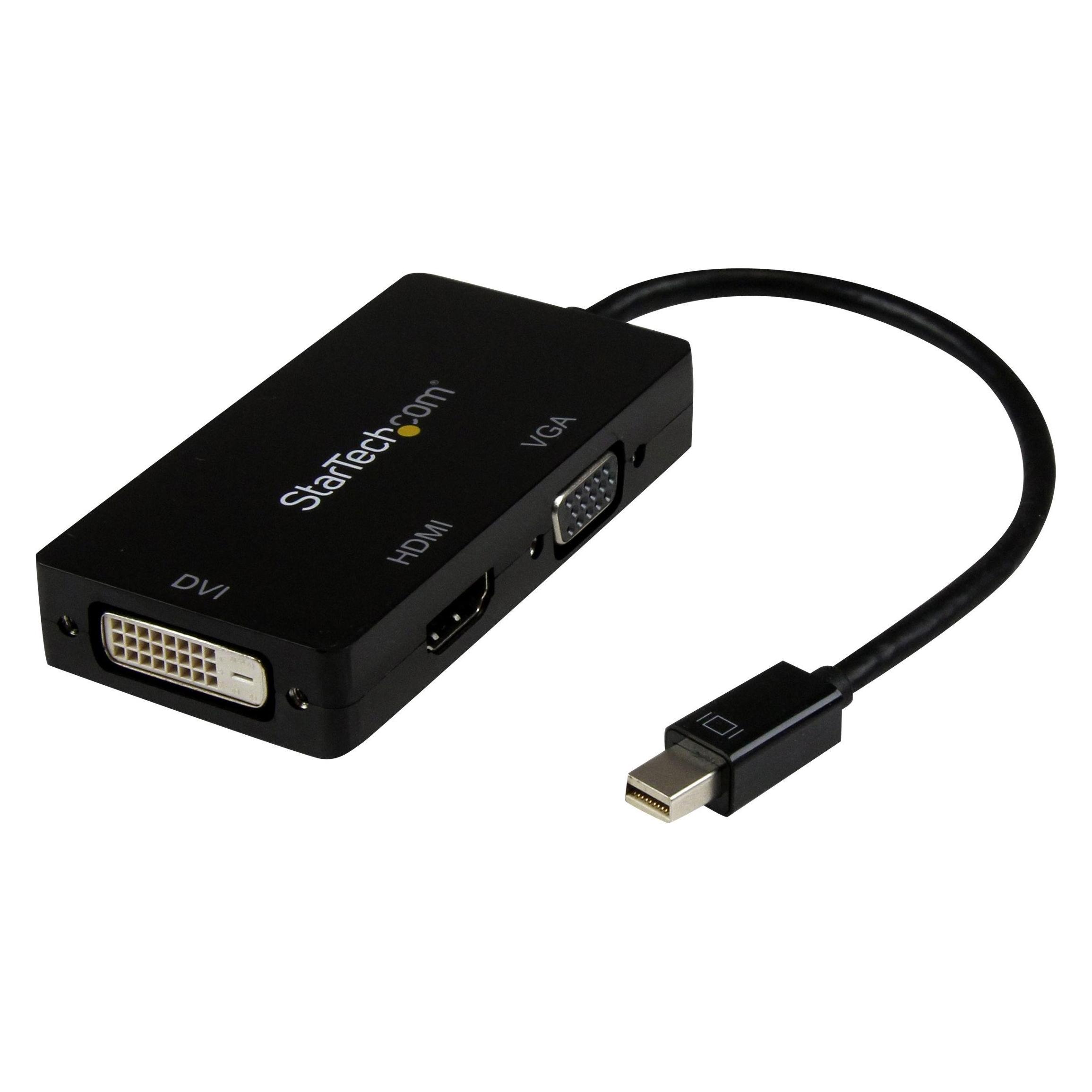 StarTech Mini DisplayPort auf HDMI / DVI / VGA Adapter - 3-in-1 mDP Konverter - 1920x1200/1080p - Reiseada... (HDMI, VGA) (MDP2VGDVHD)