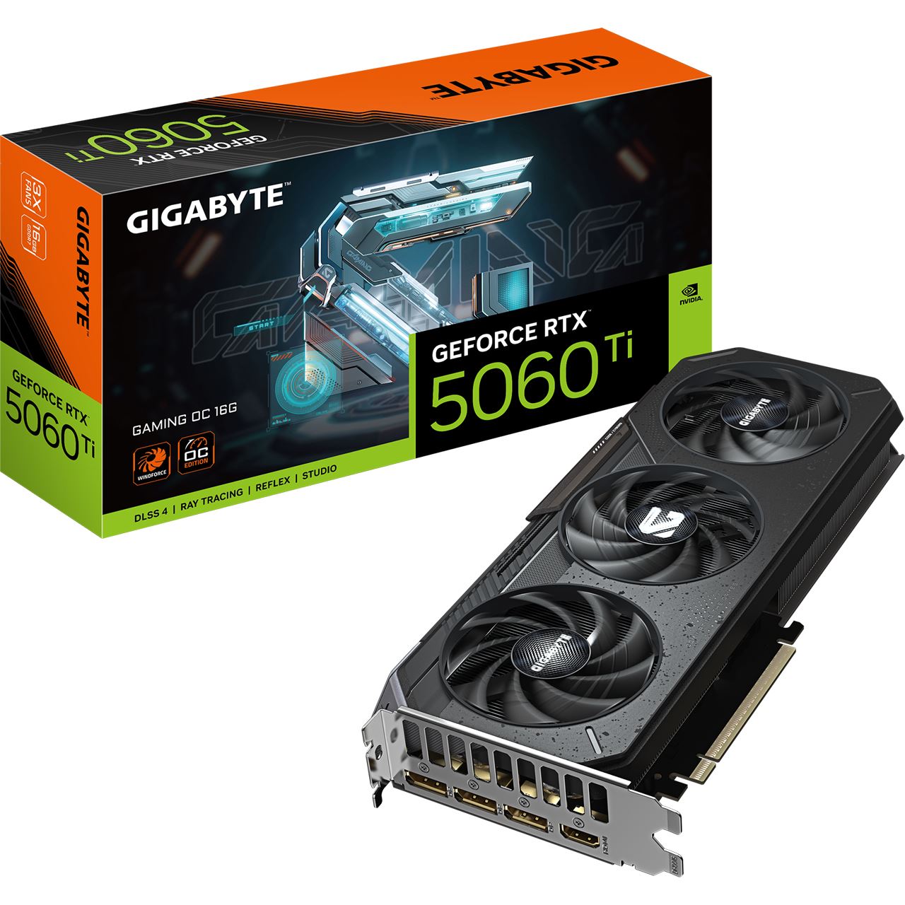 16GB Gigabyte GeForce RTX 5060 Ti Gaming OC Aktiv PCIe 5.0 x16 (x8) (Retail)