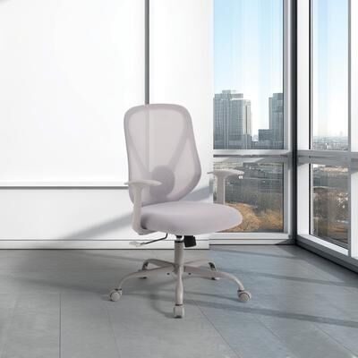 Office Star Products OSP Ventilated Seating Office Chair with Lumbar Support and Mesh Back