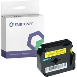 Kompatibel für Brother P-Touch 110 (MK-631BZ) Schriftband 12mm/8m Schwarz auf Gelb