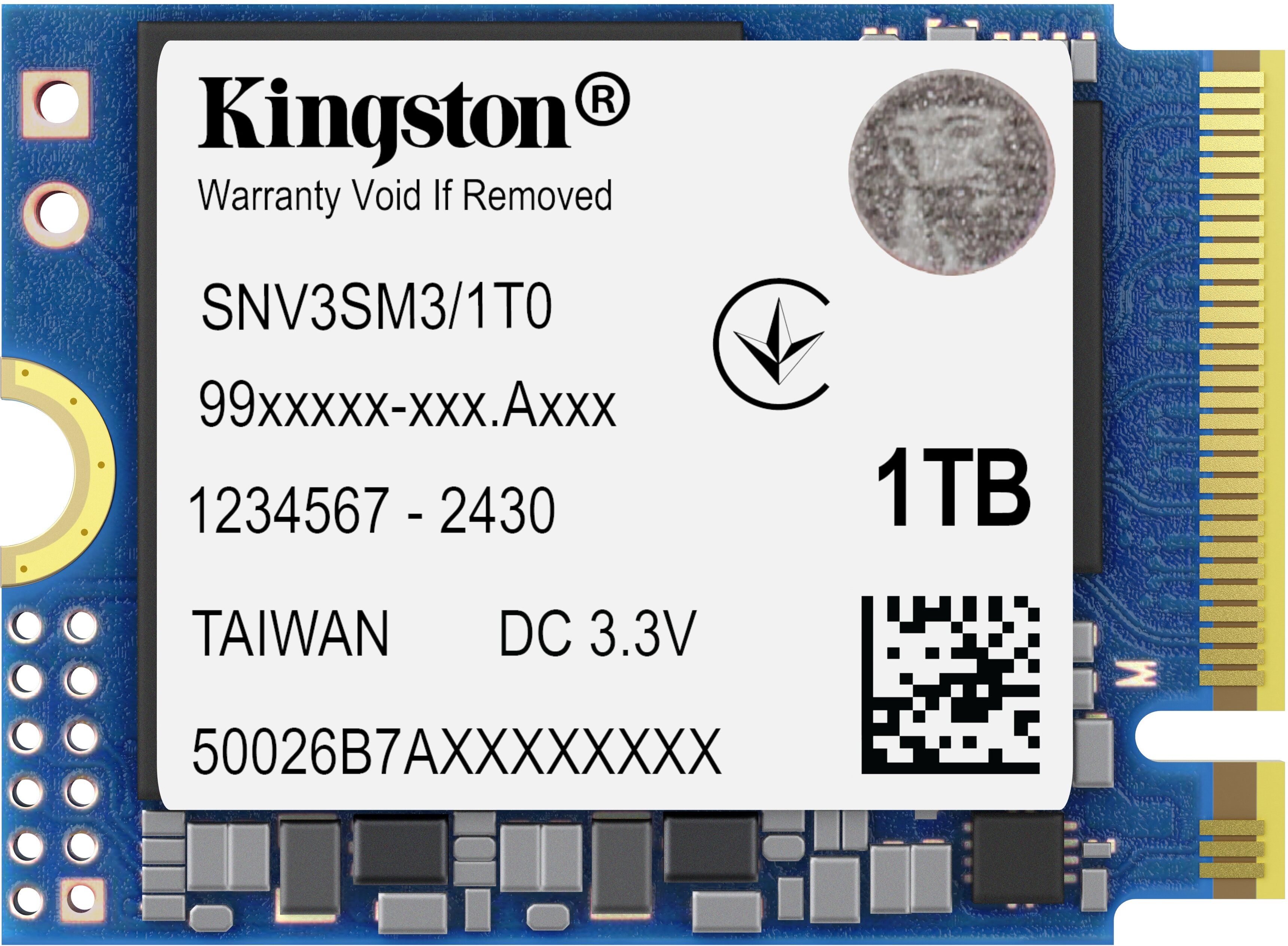 Kingston NV3 M.2 2230 PCIe 4.0 NVMe SSD 1TB